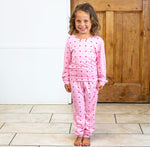 The Royal Standard - Kid's Tickled Pink Long Sleeve Pajamas