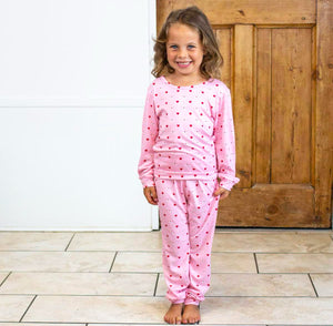 The Royal Standard - Kid's Tickled Pink Long Sleeve Pajamas