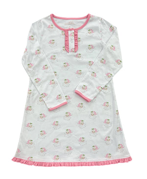 James & Lottie - Girls Lounge Dress Pink Santa