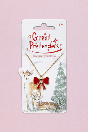 Great Pretenders - Holiday Bow Necklace