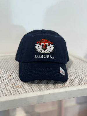 Bits and Bows - Auburn Baseball Hat Youth