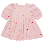 Pink Chicken - Girls Brooke Dress - Candy Heart Embroidery