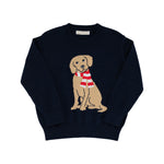 The Beaufort Bonnet Company - Isaac's Intarsia Sweater - Nantucket Navy Dog