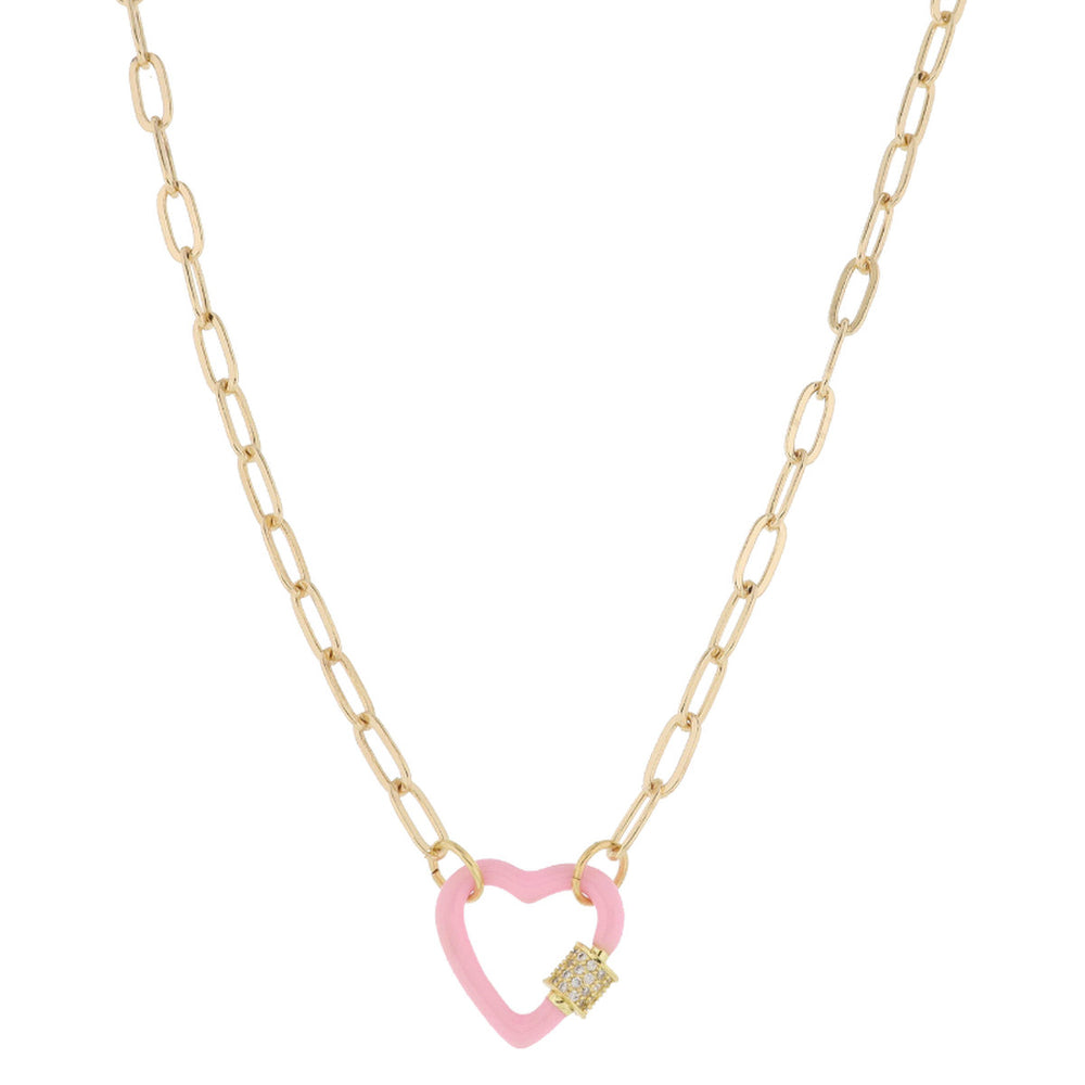 Lovely Pink Chain Necklace