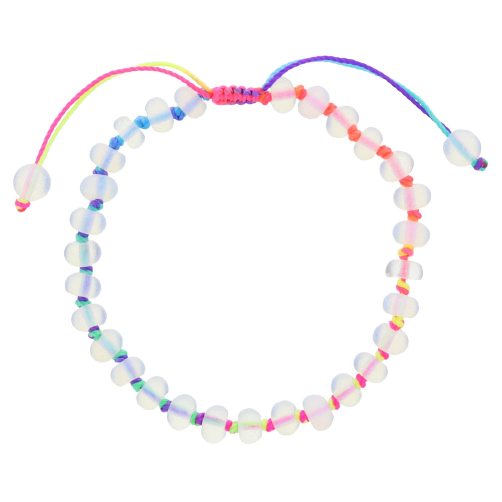 Summer of Fun Knotted Thread & Opalite Beaded Bracelet (multiple colors)