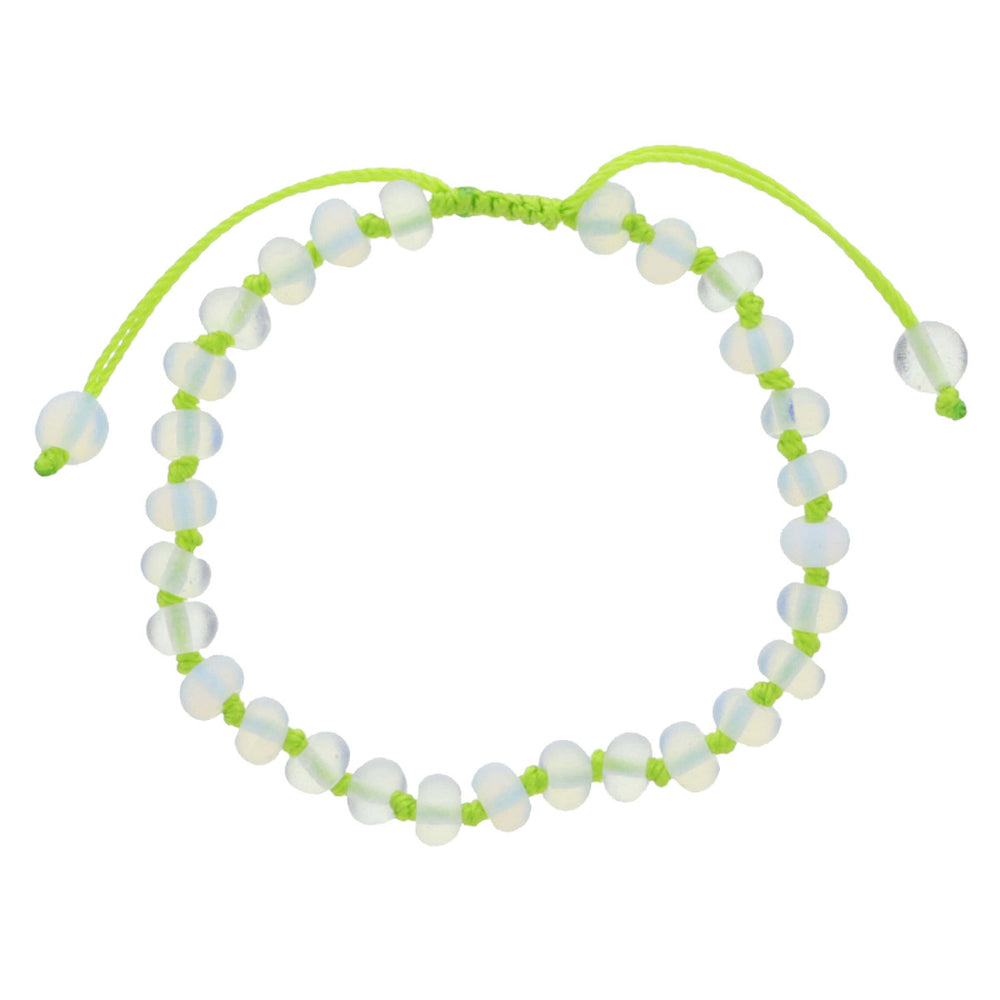 Summer of Fun Knotted Thread & Opalite Beaded Bracelet (multiple colors)