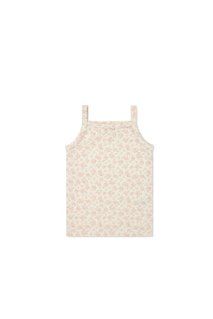 Jamie Kay - Organic Cotton Singlet - Rosalie Floral Mauve