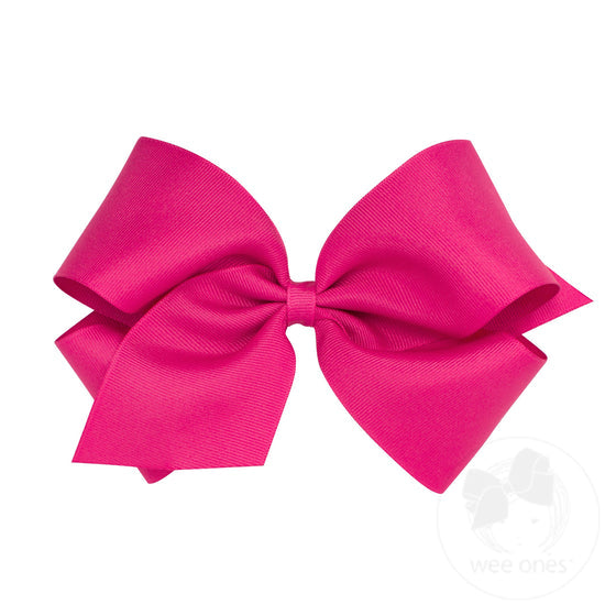 wee ones - King Classic Grosgrain Hair Bow (Plain Wrap)