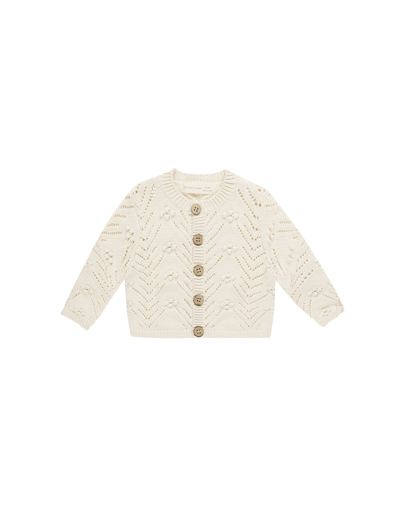 Quincy Mae - Natural Knit Cardigan