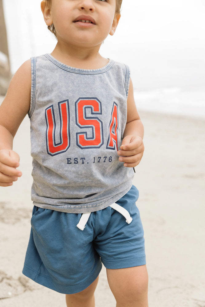 Little Bipsy - Blue USA Edition Jersey Shorts