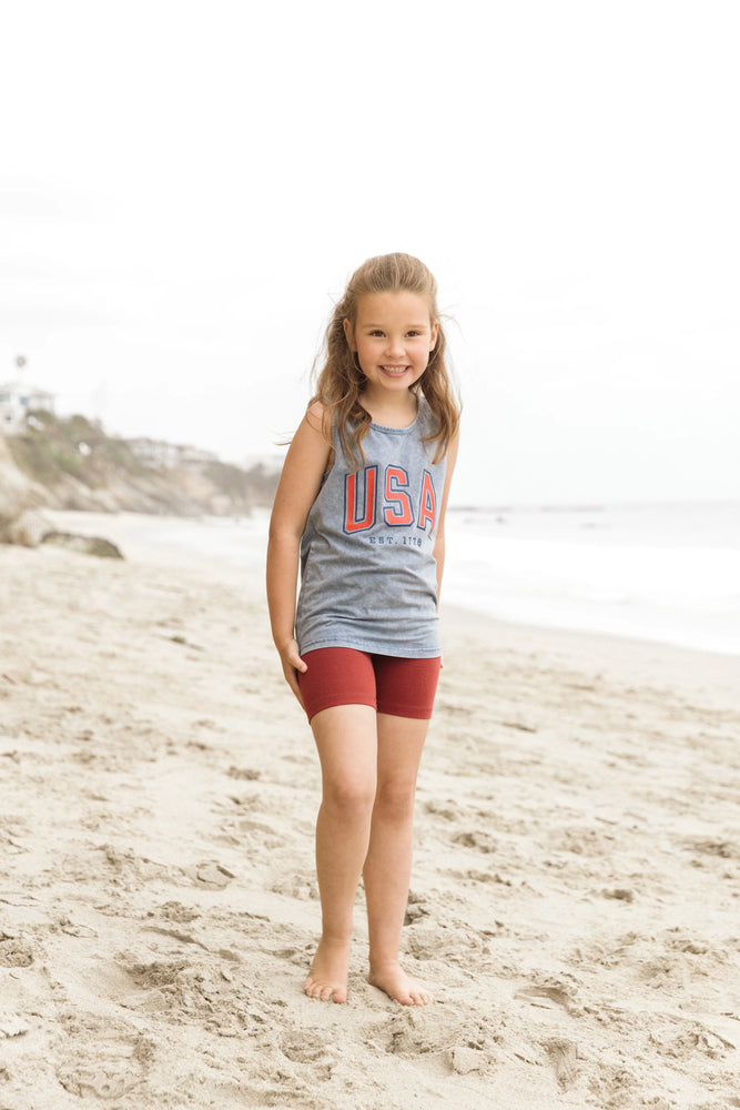 Little Bipsy - Elevated Biker Short - Red