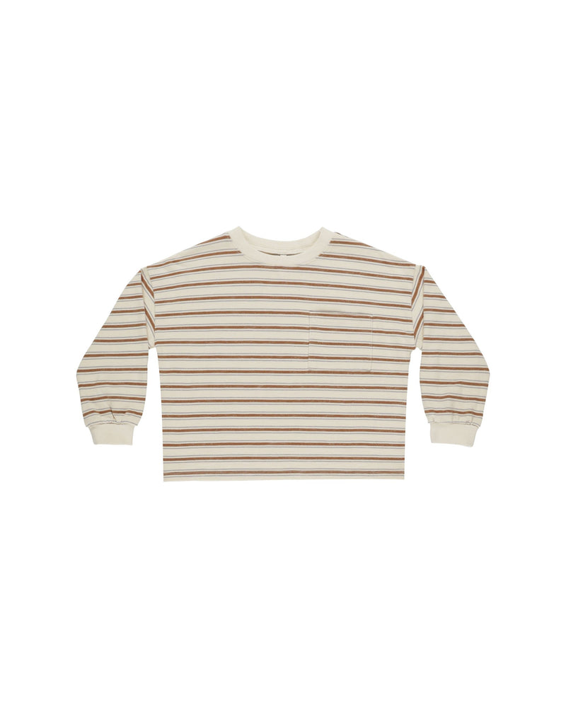 Rylee & Cru - Saddle Stripe LS Tee