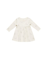 Quincy Mae - Swans Long sleeve Baby Dress