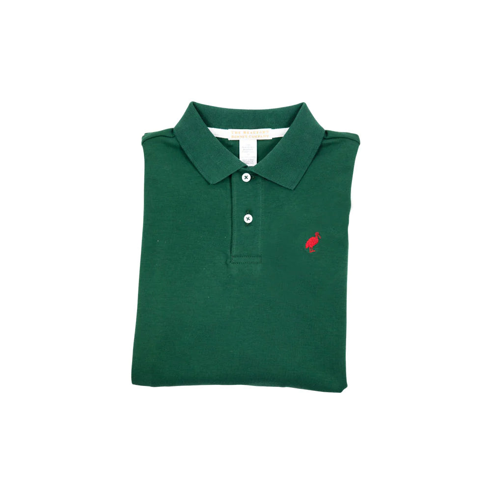 The Beaufort Bonnet Company - Grier Green Prim and Proper Polo SS-Pima