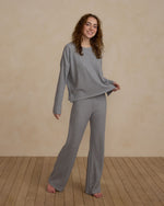 Rylee & Cru - Women's Dusty Blue Cozy Rib Knit Set