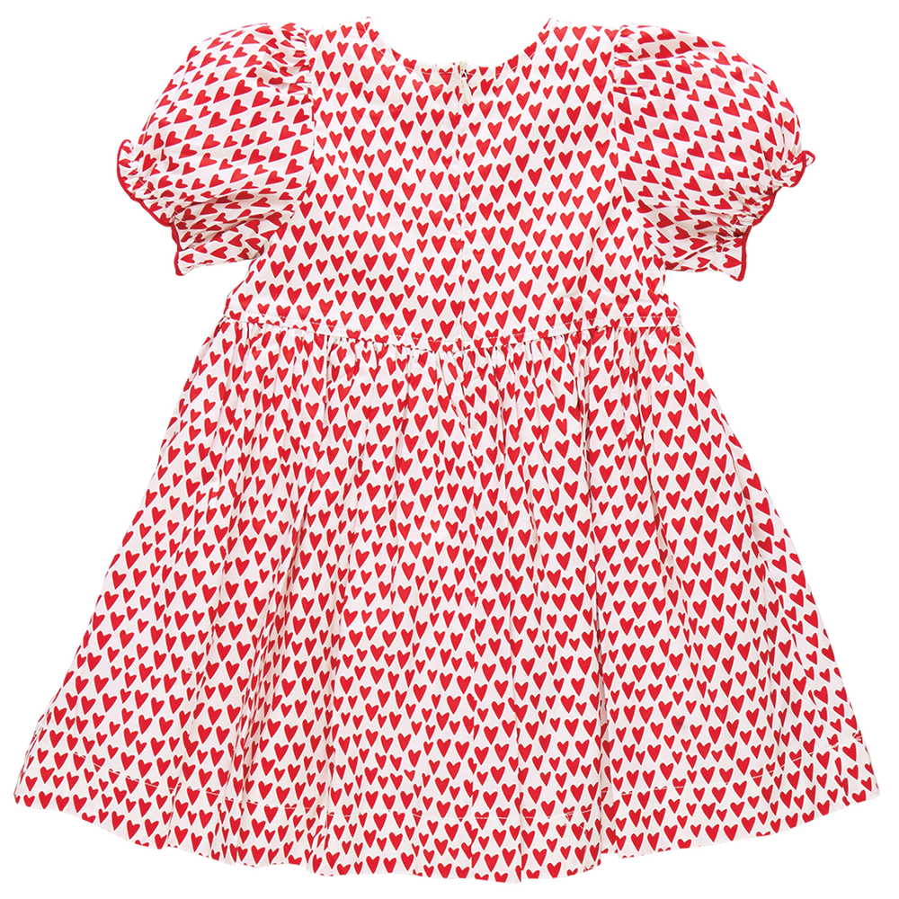 Pink Chicken - Girls Hermione Dress - Mini Hearts