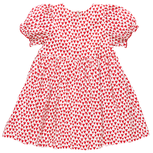 Pink Chicken - Girls Hermione Dress - Mini Hearts