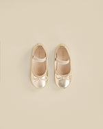 Noralee - Metallic Ecru Ballet Flats