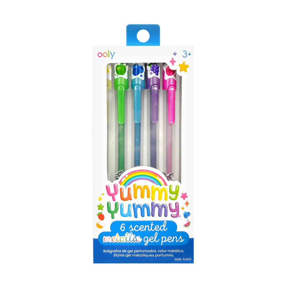 ooly - Yummy Yummy Scented Gel Pens - Metallic - Set of 6