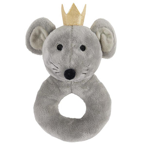 Stephan Baby - Swaddles with Plush Rattle - Mouse King