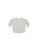 Quincy Mae - Periwinkle Stripe Long Sleeve Tee