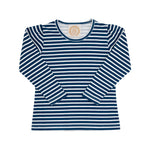 The Beaufort Bonnet Company - Nantucket Navy Stripe LS Penny's Play Shirt