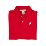 The Beaufort Bonnet Company - Richmond Red Prim and Proper Polo SS-Pima