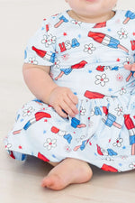 Mila & Rose - Proudly Patriotic S/S Twirl Bodysuit