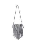 Rylee & Cru - Dusty Blue Fringe Crossbody Purse