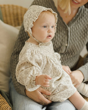 Quincy Mae - Winter Floral V Smocked Dress