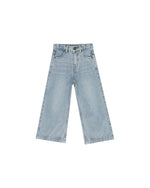 Rylee & Cru - Light Washed Denim Straight Leg Pant