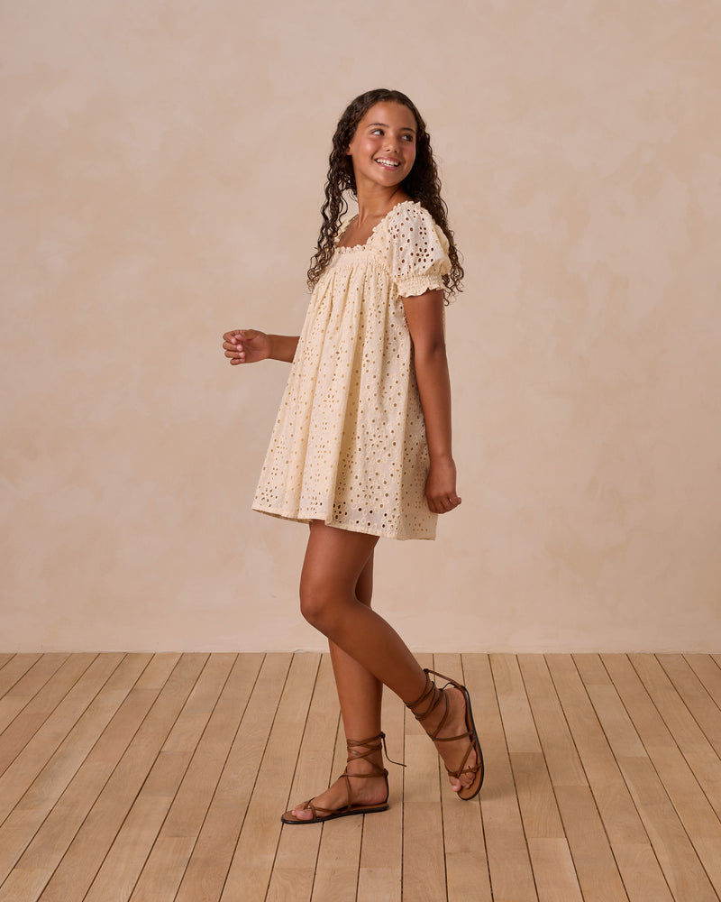
            
                Load image into Gallery viewer, Rylee &amp;amp; Cru - Teen Milan Dress || Natural
            
        