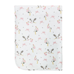 Baby Club Chic - Pink Welcome Home Baby Receiving Blanket