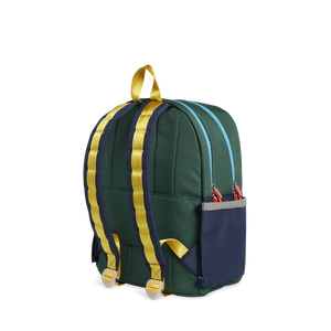 State Bag - Kane Double Pocket Backpack Green & Navy