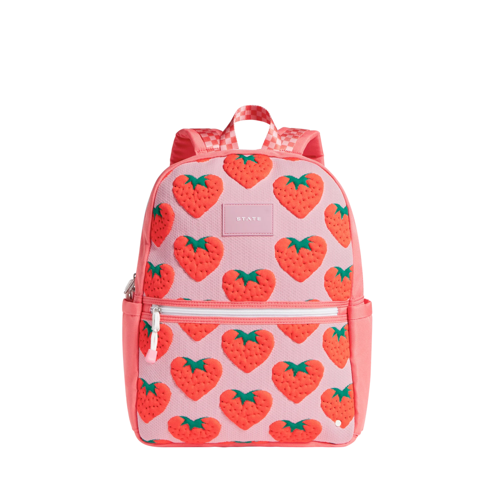 State Bag - Kane Double Pocket Backpack Strawberries