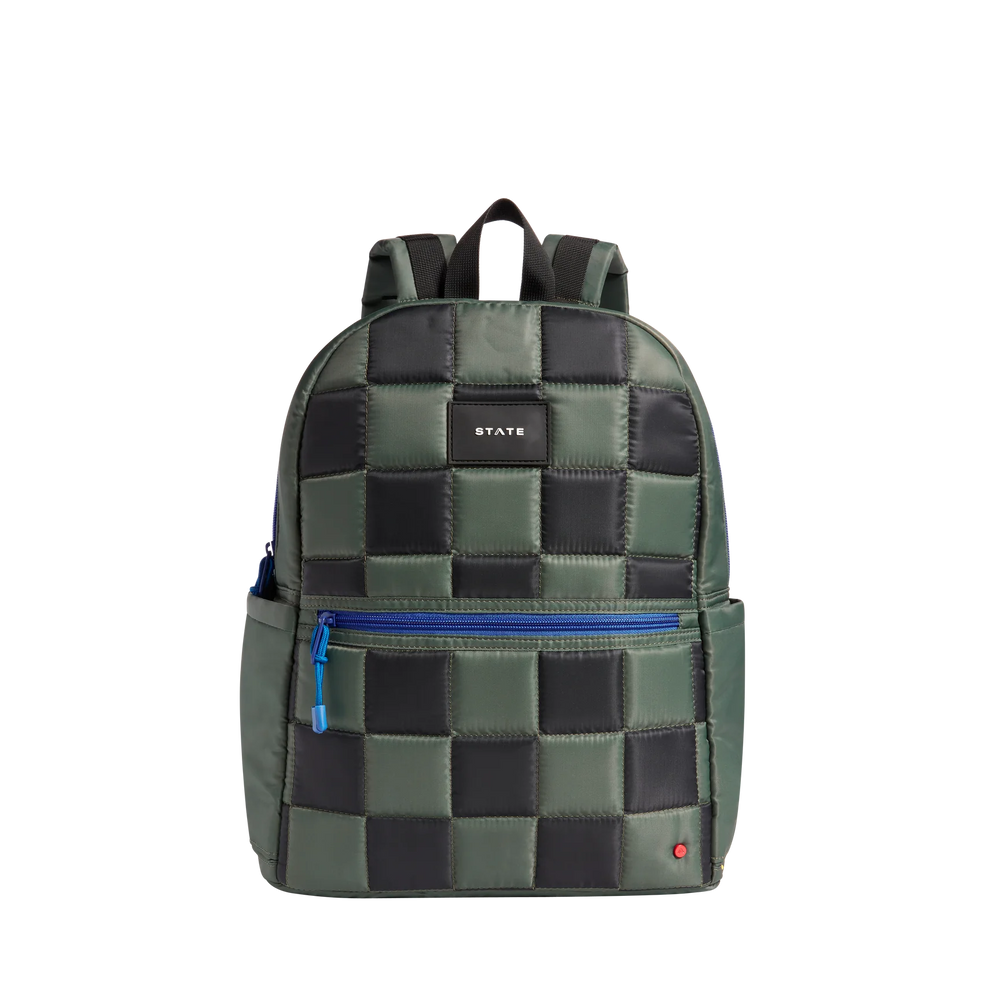 State Bag - Kane Double Pocket Backpack Puffer Checkerboard