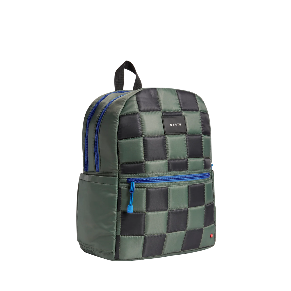 State Bag - Kane Double Pocket Backpack Puffer Checkerboard