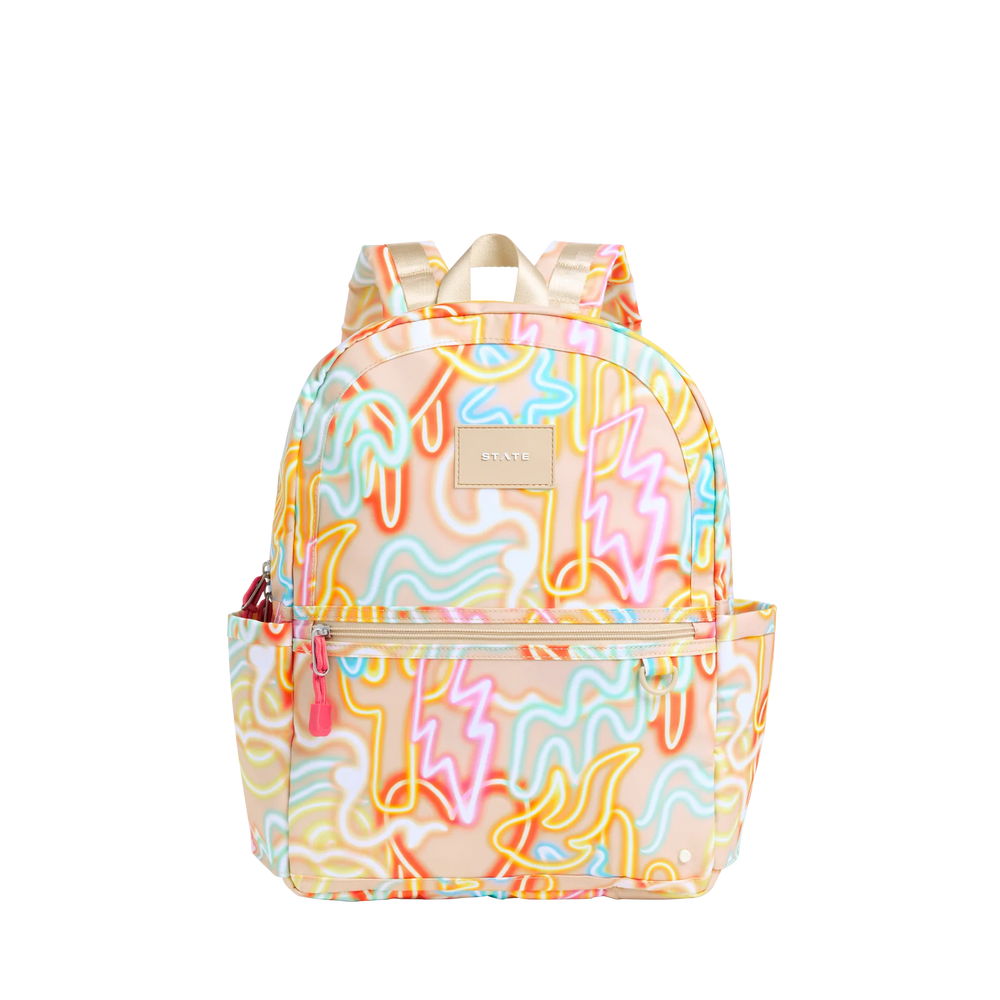 State Bag - Kane Double Pocket Backpack Oversized Neon