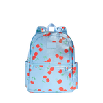 State Bag - Kane Double Pocket Large Backpack Blue Cherries