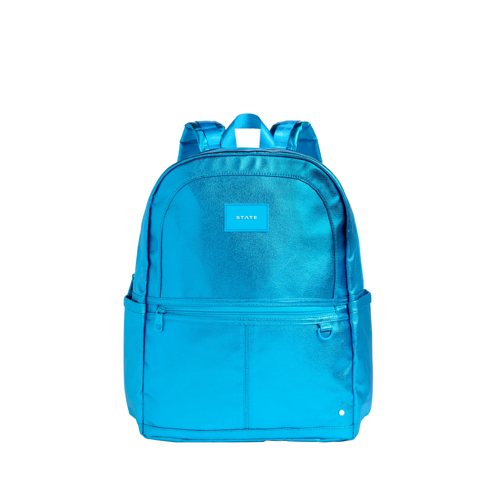 State Bag - Kane Double Pocket Large Backpack Blue
