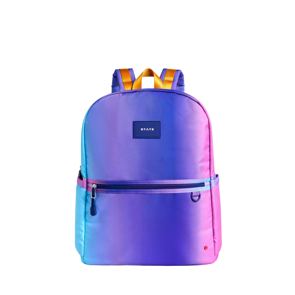 State Bag - Kane Double Pocket Large Backpack Blue/Pink Gradient