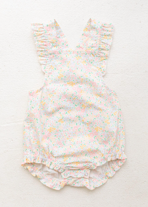 Little Paper Kids - Ditsy Floral Sadie Ruffle Strap Bubble