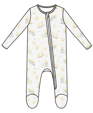 Angel Dear - Baby Chicks Zip Footie