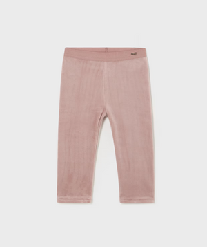 Mayoral - Blush Baby Velvet Leggings