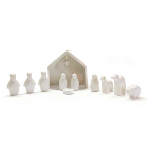 Two's Company - 11 Pc Miniature Nativity Set in Gift Box