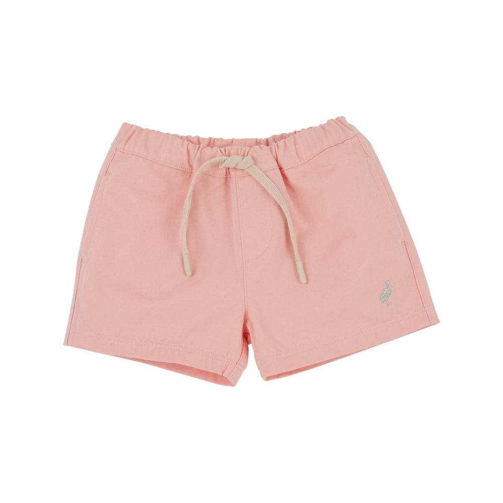 The Beaufort Bonnet Company - Pompano Peach with Keeneland Khaki Stork Shelton Shorts