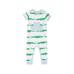 The Beaufort Bonnet Company - Gator Pond Pals SS Rowdy Rugby Romper