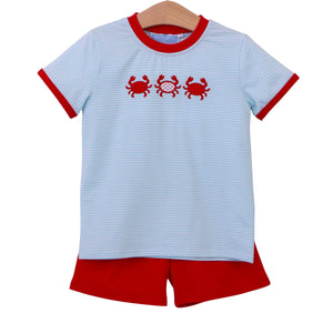 Trotter Street Kids - Crab Trio Short Set