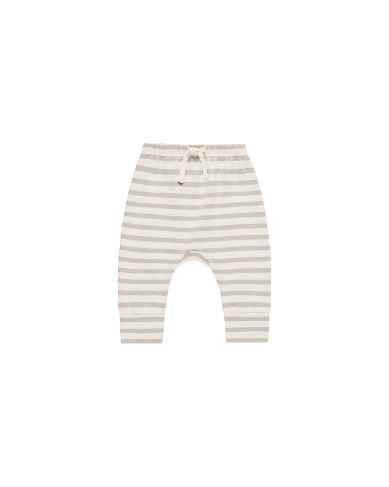 Quincy Mae - Grey Stripe Drawstring Pants