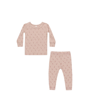 Quincy Mae - Candy Cane Bamboo Pajama Set